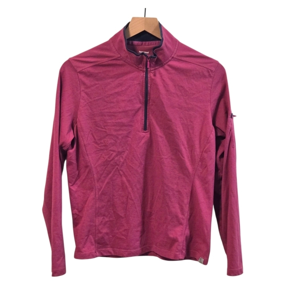 Horny Toad Raspberry Pink 1/4 Zip Long Sleeve Lightweight Pullover Top Large